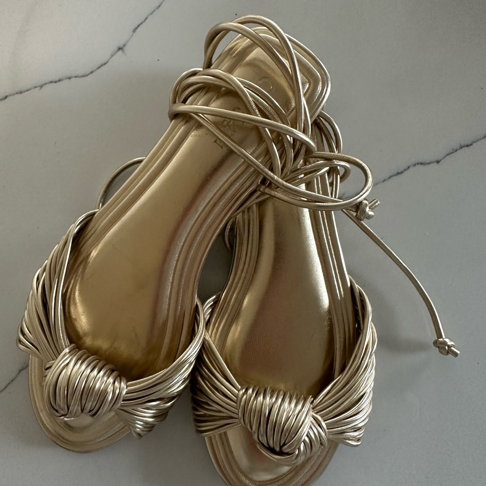 Elegant Gold Women's Sandals